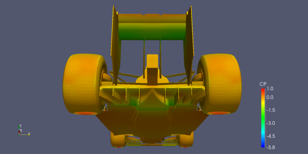 Rear-bottom view of Perrinn's Open Source F1.